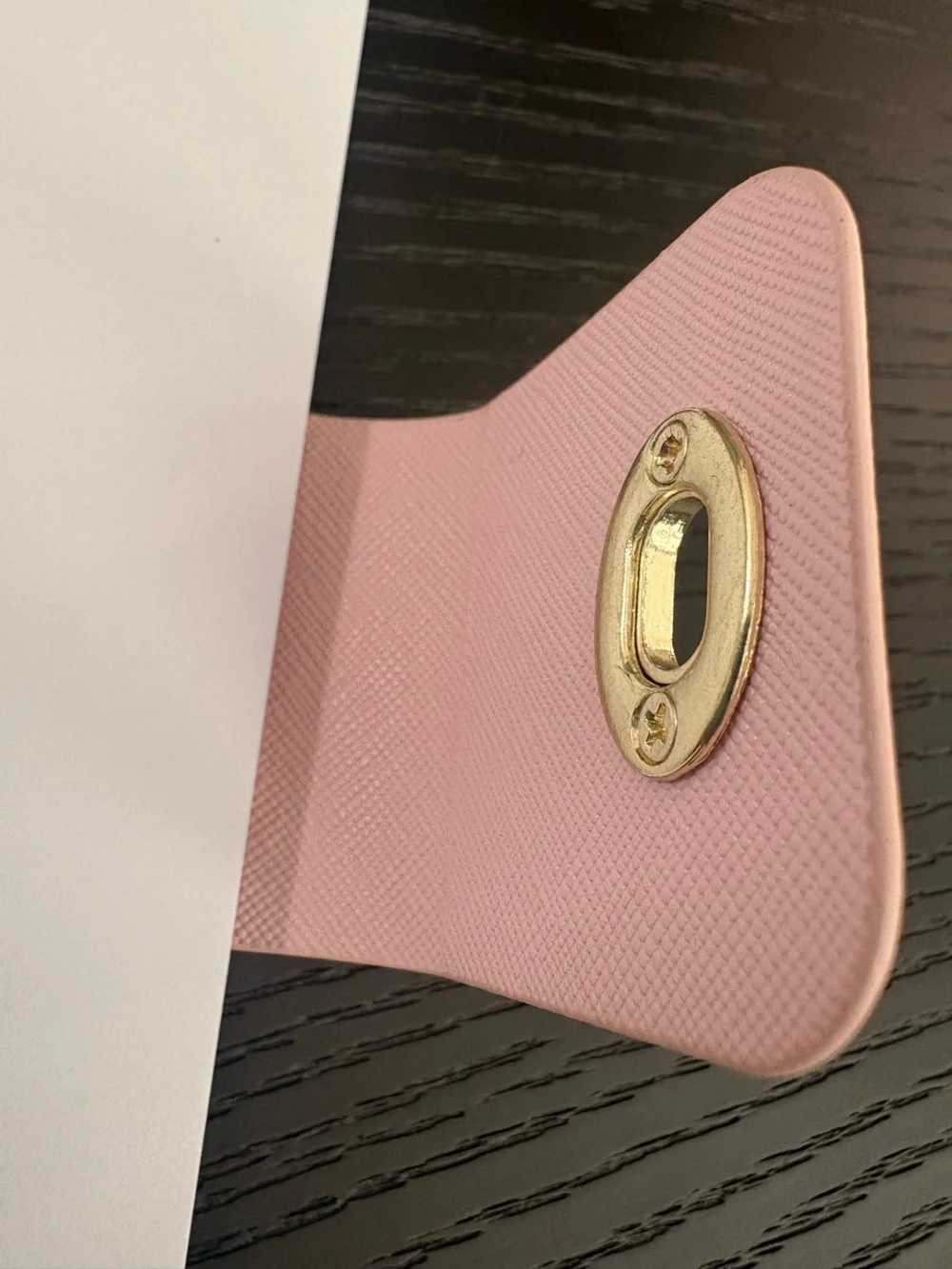 Tahari Blush Pink Weekly Planner with Gold Discs - New